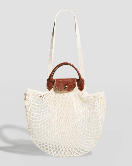 Longchamp Filet Cotton Net Shoulder Tote Bag | Neiman Marcus