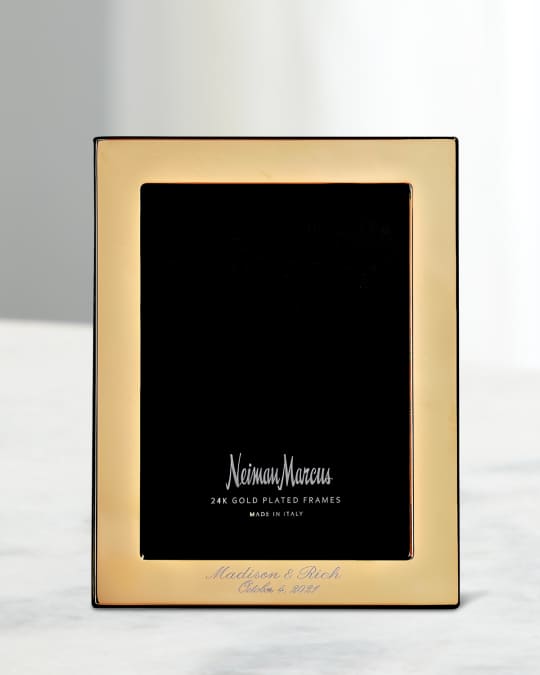 Tiffany Plain 24K Gold-Plated Personalized Picture Frame,  4x6