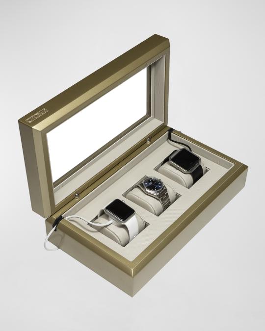 Oyobox Wood Smart Watch Box, Painted | Neiman Marcus