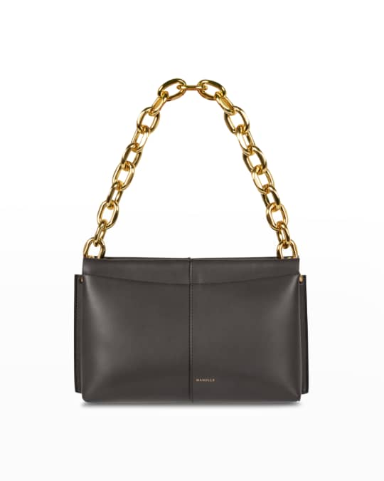 Wandler Carly Mini Calfskin Heavy-Chain Shoulder Bag | Neiman Marcus