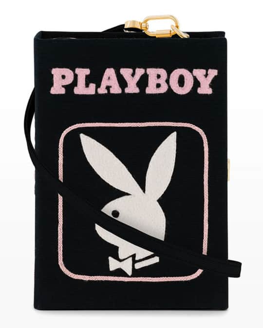 Playboy Logo Book Clutch Crossbody Bag