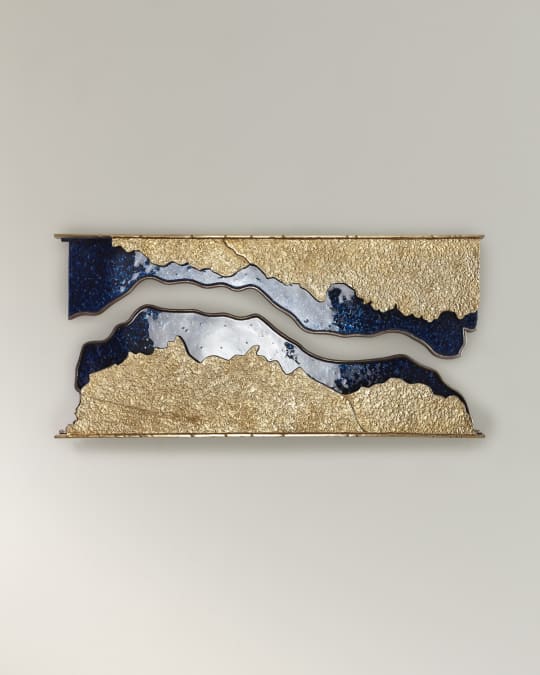 Sand & Sea Wall Sculpture, Set of 2