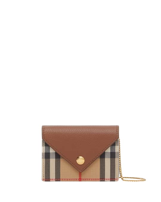 Burberry Jade Vintage Check Leather Chain Crossbody Bag Neiman