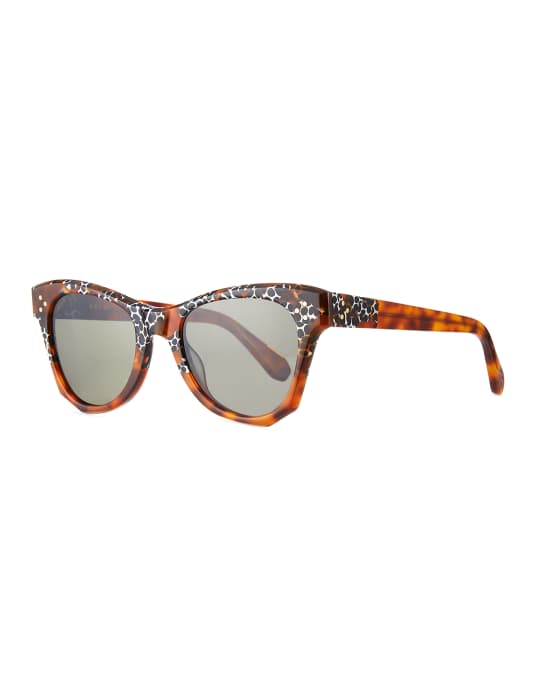 KREWE Aubry Acetate Butterfly Sunglasses Neiman Marcus