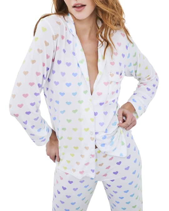 Rainbow heart pajamas sales