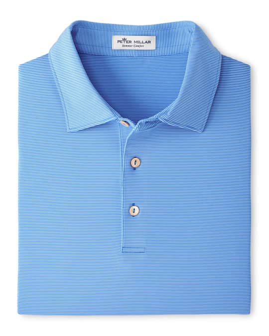 Peter Millar Men's JubileeStripe Polo Shirt Neiman Marcus