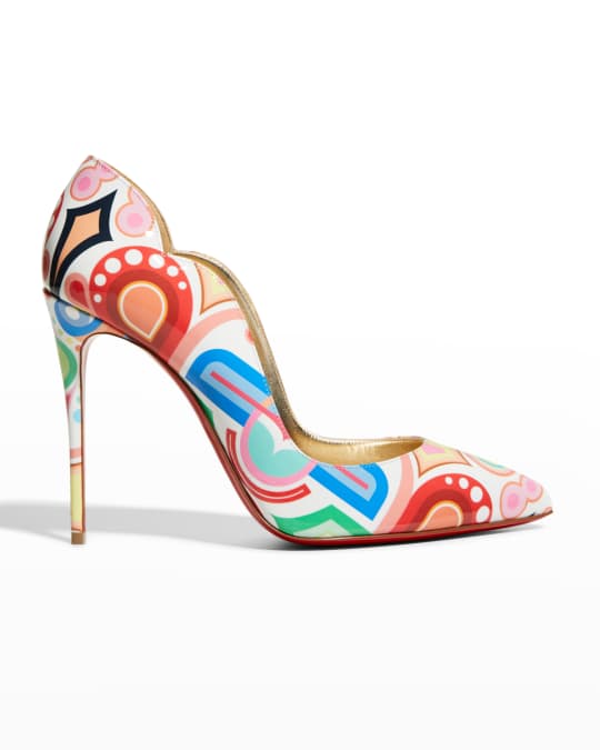 Christian Louboutin Hot Chick 100mm Multicolored Red Sole Pumps ...