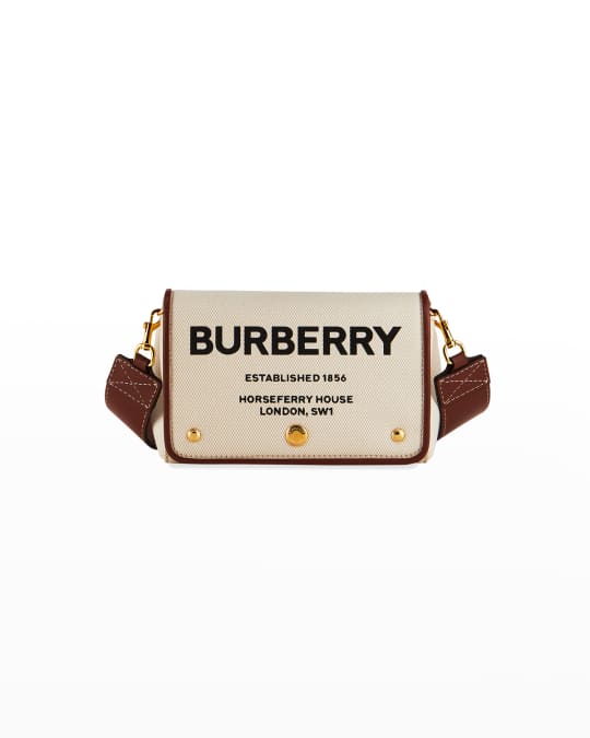 Small horseferry print discount cotton canvas crossbody bag