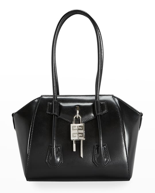 Givenchy Mini Antigona Lock Bag in Box Leather | Neiman Marcus