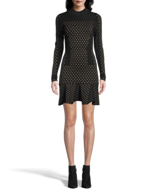 michael kors black long sleeve dress MICHAEL Michael Kors Cut-Out Long-Sleeve Dress – DGFOutlet