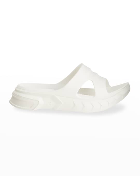 Givenchy Marshmallow Cutout Slide Sandals | Neiman Marcus