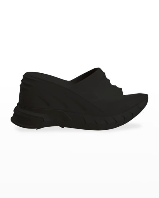 Givenchy Marshmallow Rubber Wedge Slide Sandals Neiman Marcus