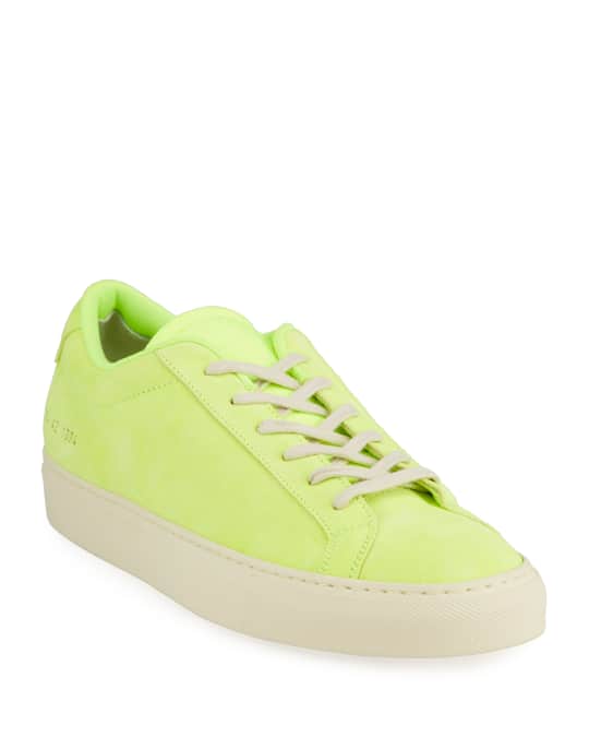 Men s Achilles Fluo Suede Low Top Sneakers