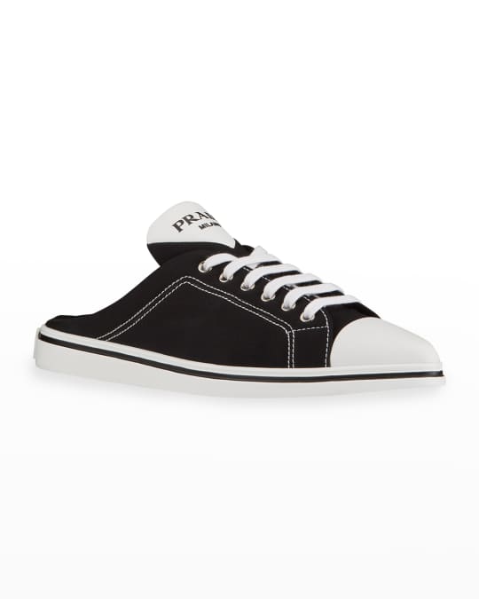 Pointed toe canvas sneakers top