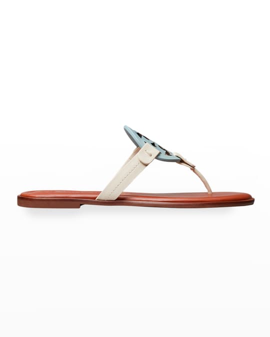 Tory Burch Miller Logo Thong Sandals | Neiman Marcus