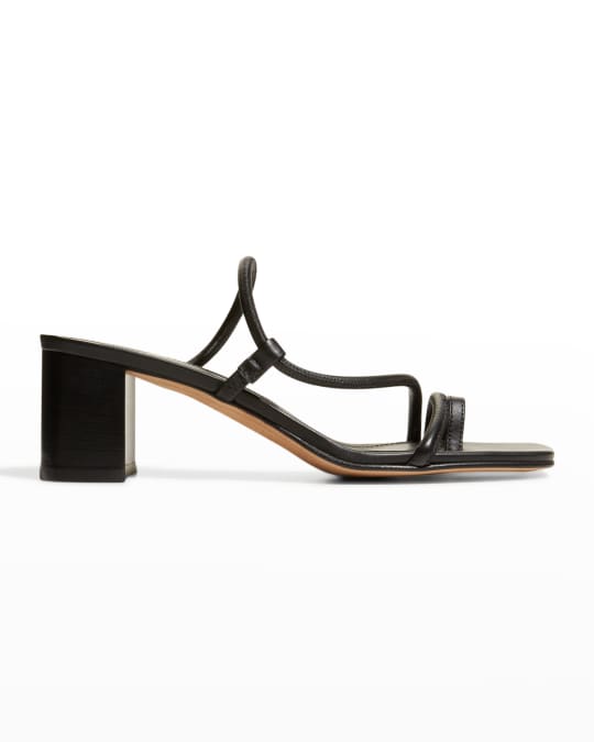 Emme Parsons Brera 60mm Leather Block-Heel Sandals | Neiman Marcus