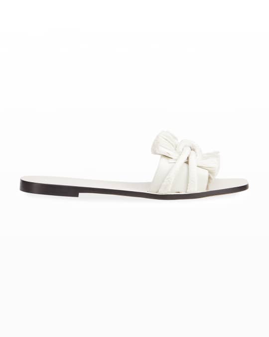 Neiman marcus white sandals deals