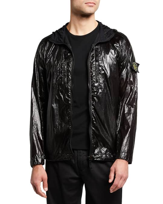 Stone Island Men s Sheer Nylon Hooded Jacket Neiman Marcus