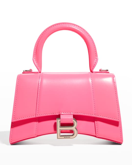 Balenciaga Hourglass Leather Top-Handle Bag | Neiman Marcus