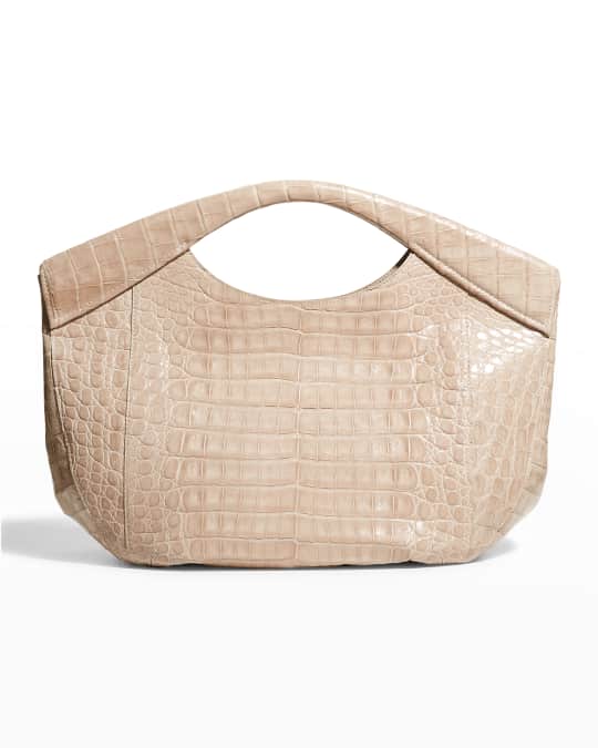 Diana Large Crocodile Tote Clutch Bag
