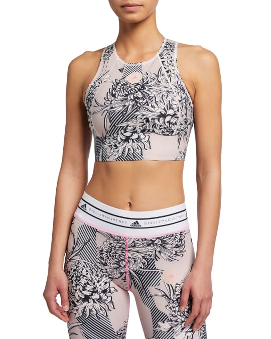 Adidas floral crop top sale
