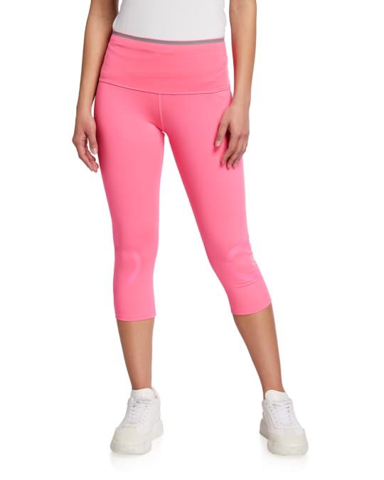 adidas by Stella McCartney High-Rise Cropped Leggings with Pocket ...