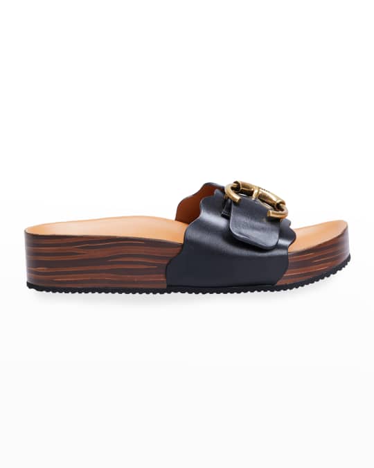 Lauren Buckle Slide Sandals