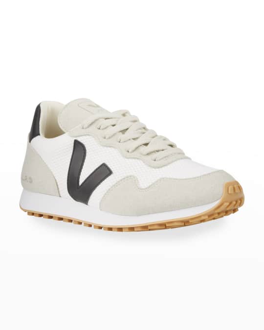 Veja mixed leather trainer sneakers clearance