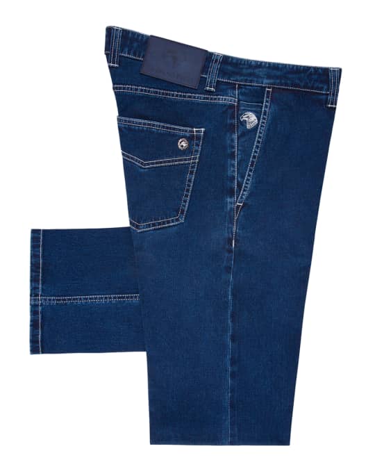 Stefano Ricci Men's Eagle Straight-Leg Jeans | Neiman Marcus