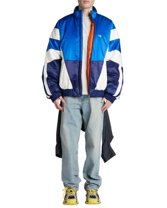 Colorblock nylon jacket online