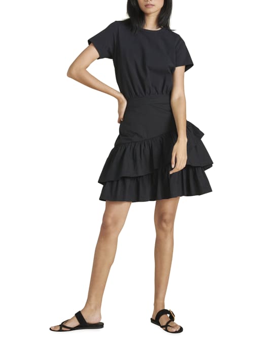 Ruffle t shirt dress outlet
