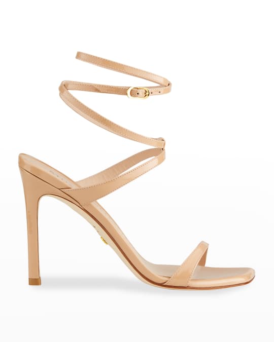 Ellsie 100 Patent Strappy Stiletto Sandals