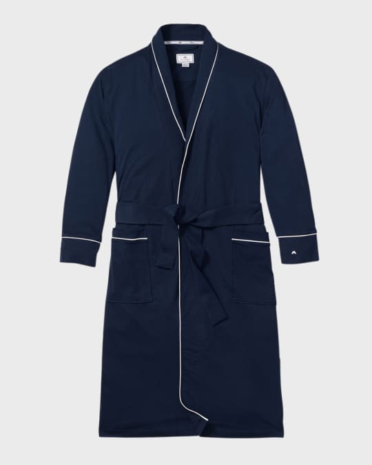 Men's Luxe Pima Cotton Navy Robe