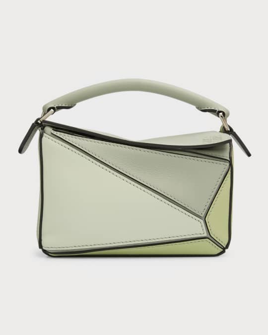 Puzzle Colorblock Mini Satchel Bag