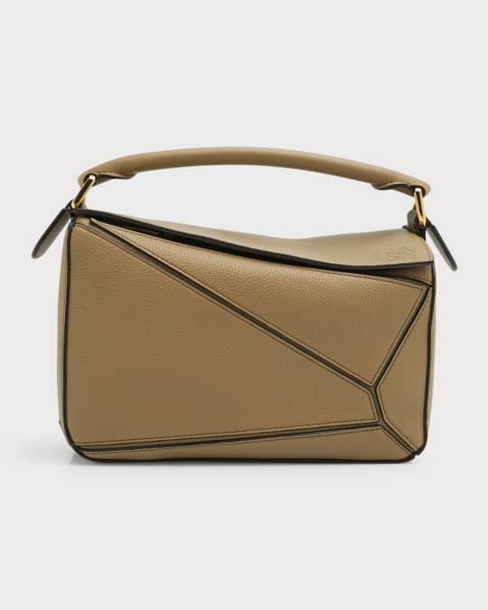 LOEWE Calfskin Small Puzzle Bag Light Oat 1300250