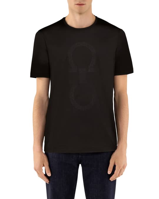 Ferragamo Men's Gancio-Patch Crewneck T-Shirt | Neiman Marcus