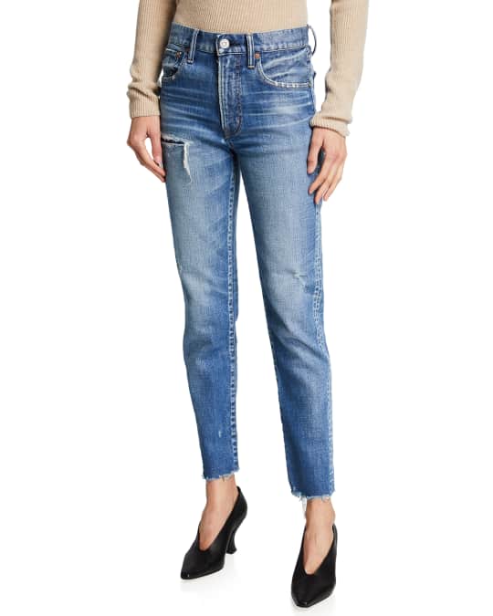 MOUSSY VINTAGE Hammond Skinny Jeans with Raw Hem | Neiman Marcus