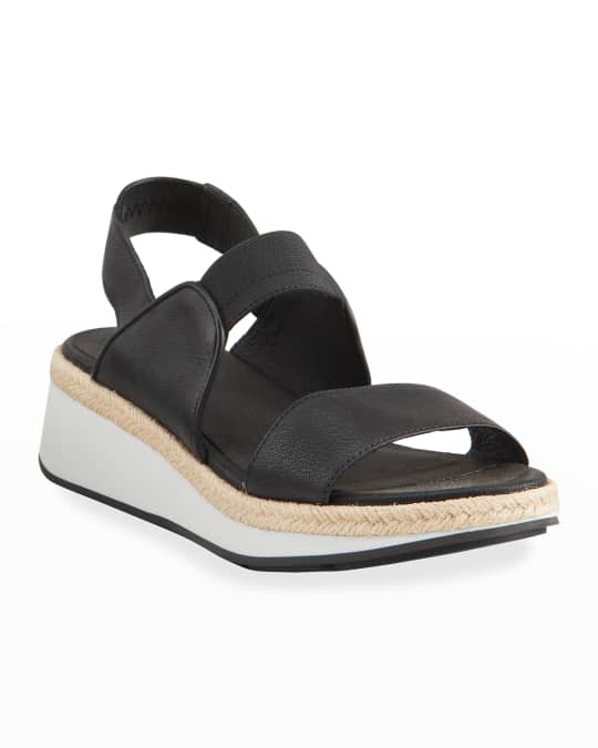 Eileen Fisher Dash Slingback Wedge Sandals | Neiman Marcus