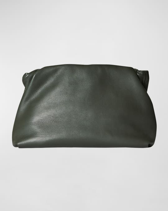 THE ROW Bourse Small Clutch in Small Grained Calfskin