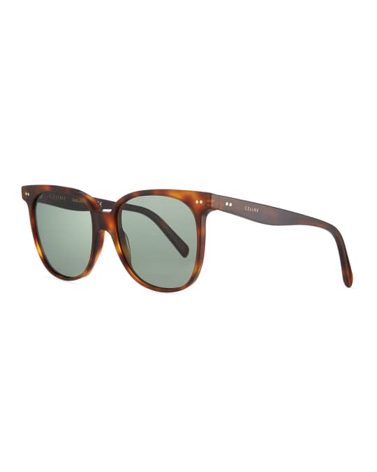 Square Acetate Sunglasses Light Tortoiseshell