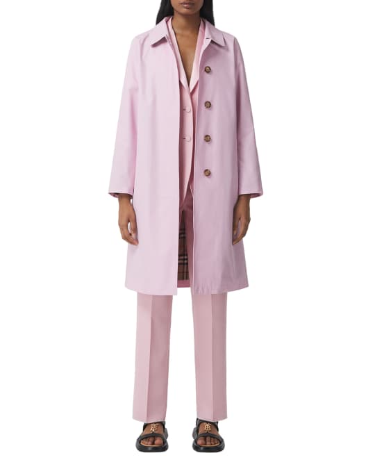 Burberry Alligator Wrap Trench Coat in Purple