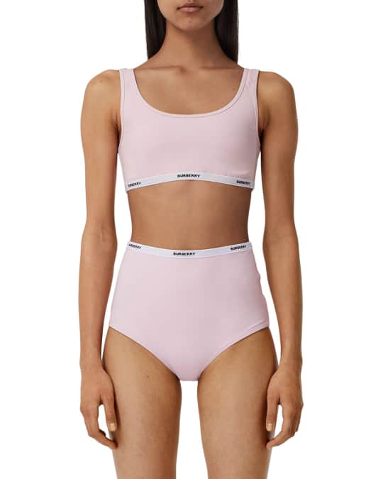 Burberry high waisted bikini clearance