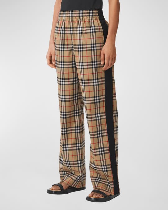 Burberry striped pants sales