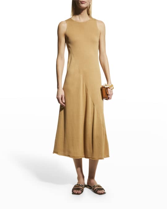 Vince Shirred Tank Midi Dress | Neiman Marcus