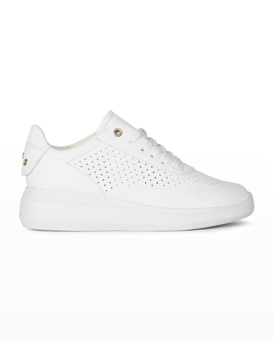 Rubber weggooien droogte Geox Rubidia Perforated Leather Low-Top Sneakers | Neiman Marcus