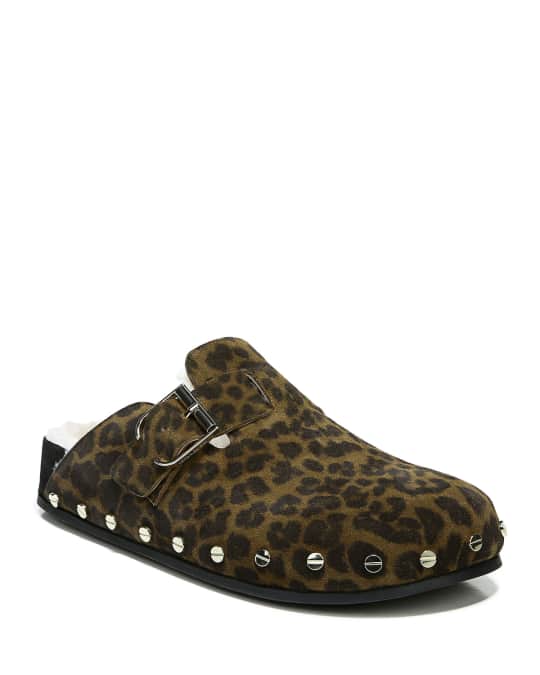 Veronica beard leopard mules hot sale