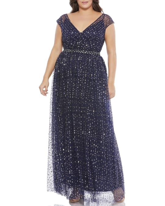 Neiman marcus plus size evening gowns on sale