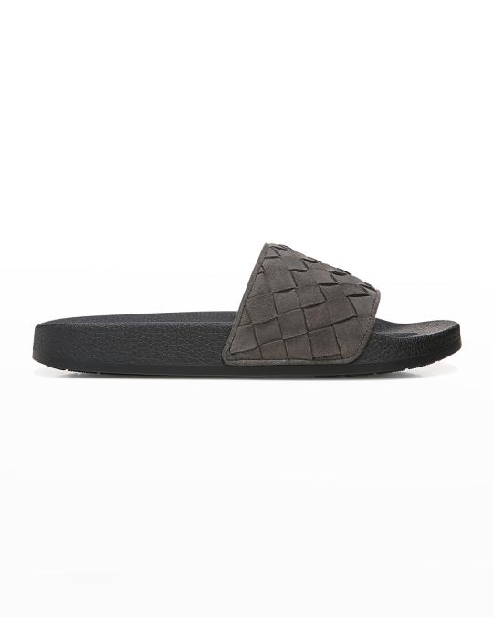 Vince Watley Woven Suede Slide Sandals - New - Size 12 Vince Slide Low (1-1.9 in) Heel Height Sandals for Women for  main image 2