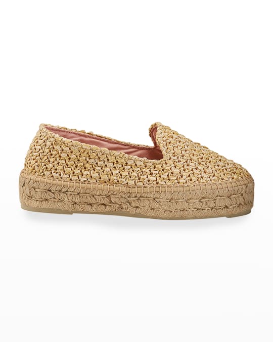 Raffia Flat Espadrille Loafers