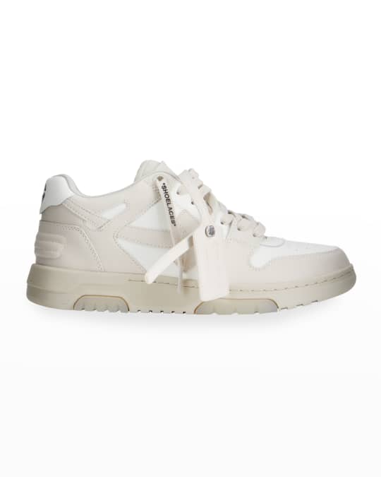 Off-White Out Of Office Bicolor Leather Sneakers | Neiman Marcus